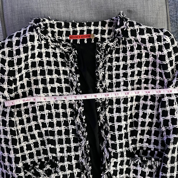 Plaid Print Evening Jacket - Picture 7 of 9
